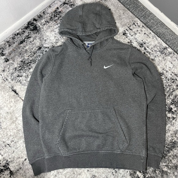Nike Other - Nike Men's Embroidered Swoosh Pullover Hoodie Men's Size Medium, Grey